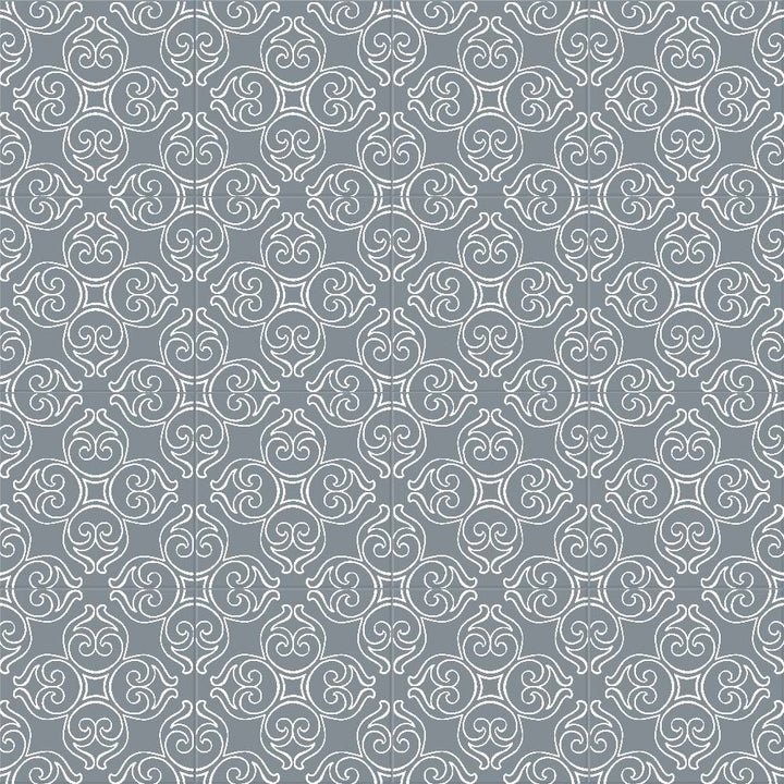 Stencil Matte Porcelain Floor &amp; Wall Tile