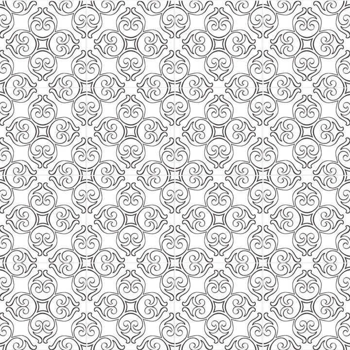 Stencil Matte Porcelain Floor &amp; Wall Tile