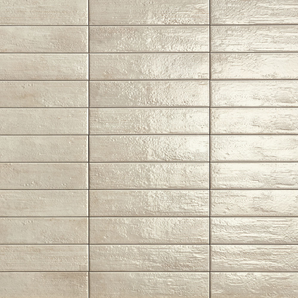 Structure 3" x 12" Glossy Porcelain Floor &amp; Wall Tile