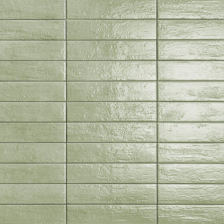 Structure 3" x 12" Glossy Porcelain Floor &amp; Wall Tile