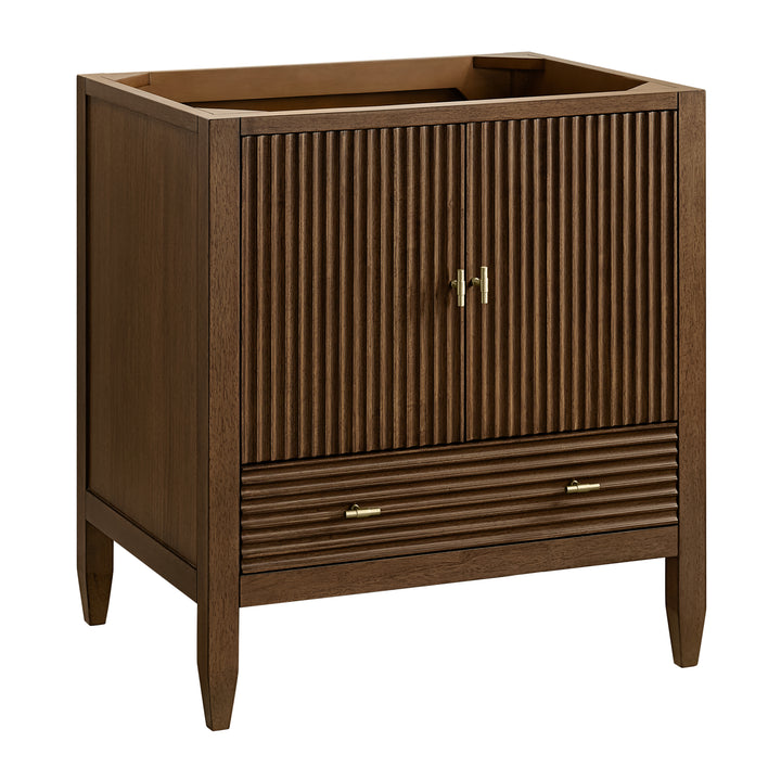 Myrrin 30" Single Vanity Cabinet in Mid-Century Walnut | ANVE Kitchen &amp; Bath
