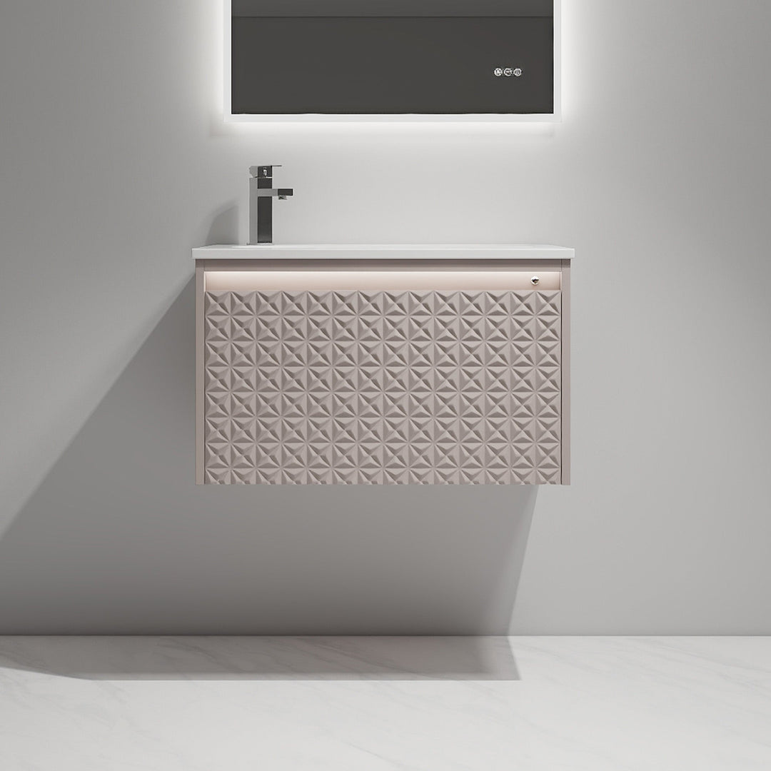 Thun 041 Wall-Mounted Bathroom Vanity with Sink | ANVE Kitchen & Bath