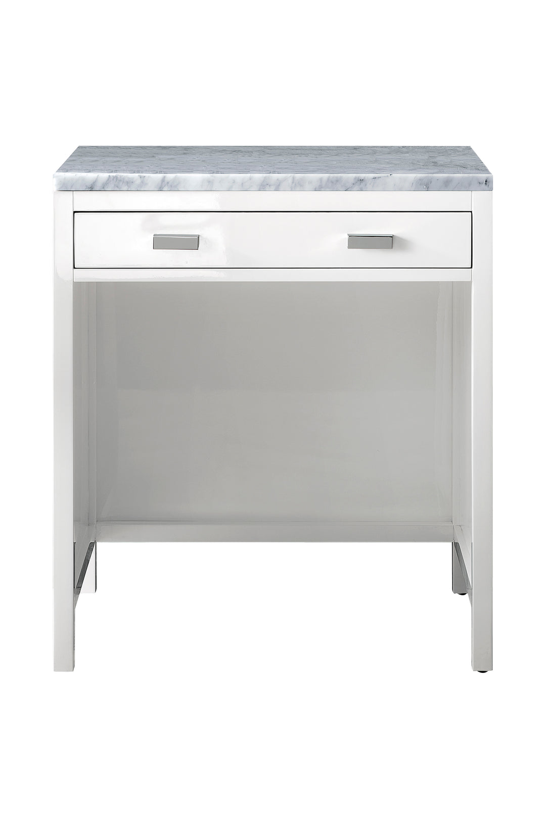 Addison 30" Countertop Unit in Glossy White with Carrara Marble Top | ANVE Kitchen &amp; Bath