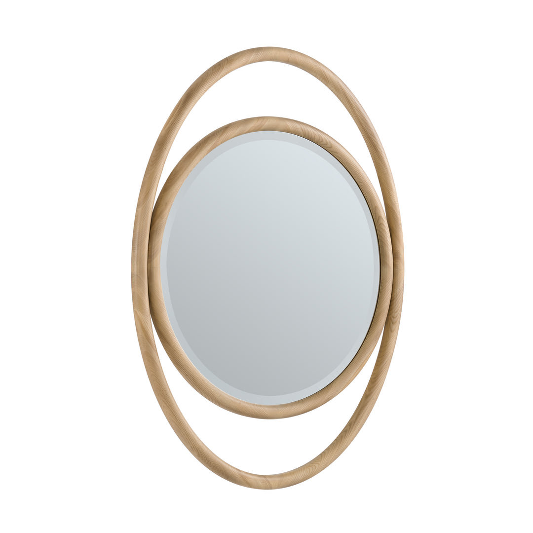 Esca 28" x 38" Oval Bathroom Mirror, Natural