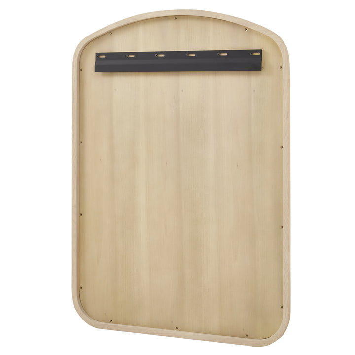 Gracyn 28" x 38" Arched Bathroom Mirror, Coastal Driftwood