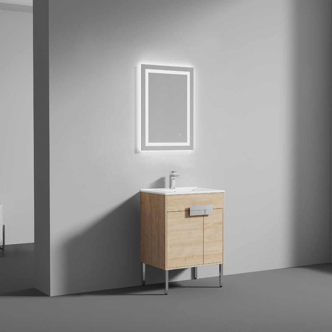 Bari Freestanding Single Sink Bathroom Vanity