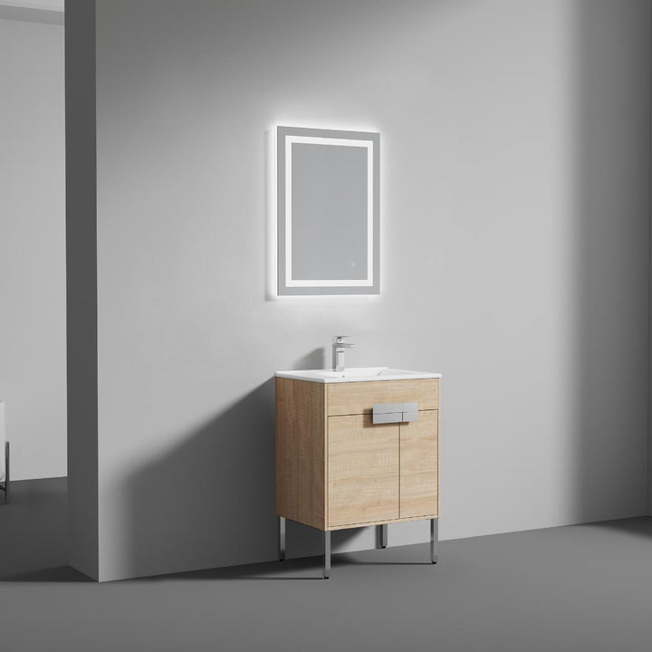 Bari Freestanding Single Sink Bathroom Vanity
