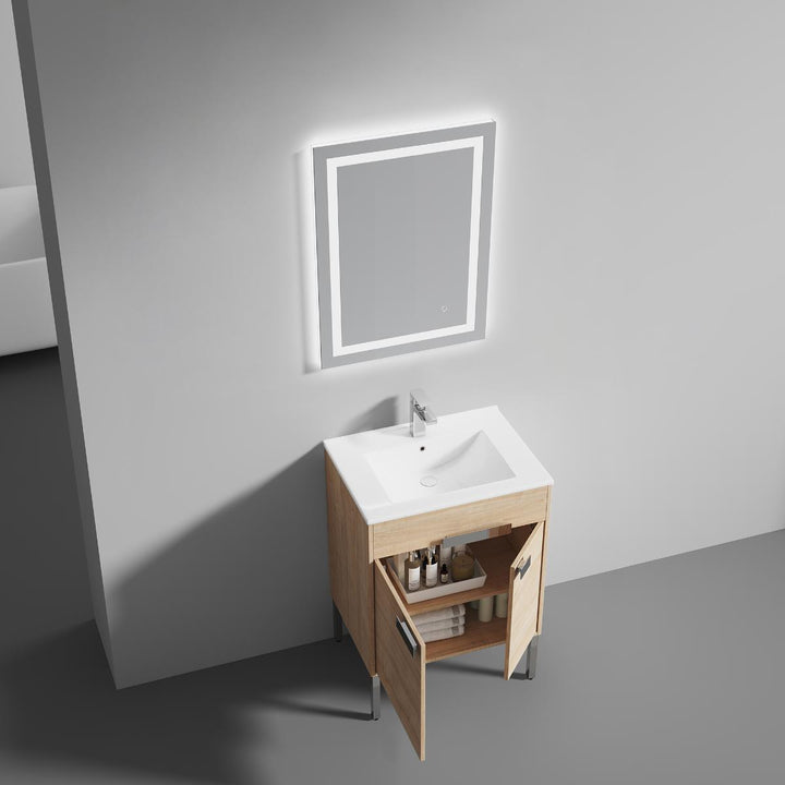 Bari Freestanding Single Sink Bathroom Vanity