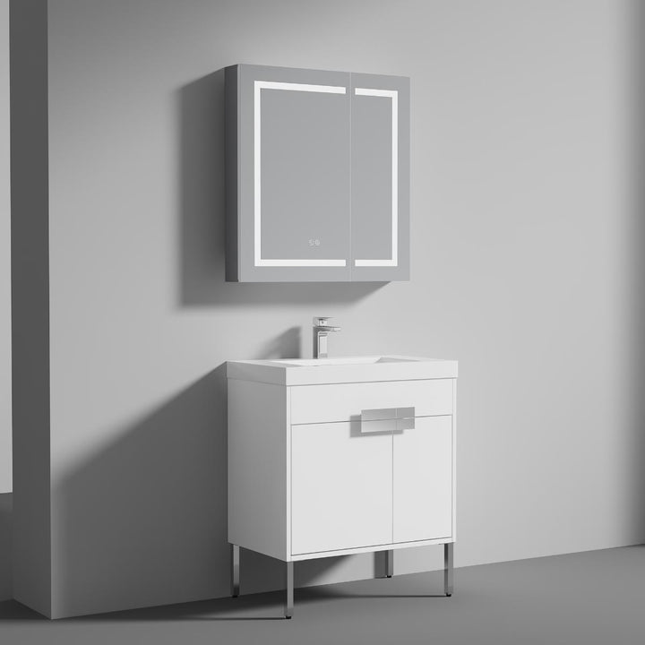 Bari Freestanding Single Sink Bathroom Vanity