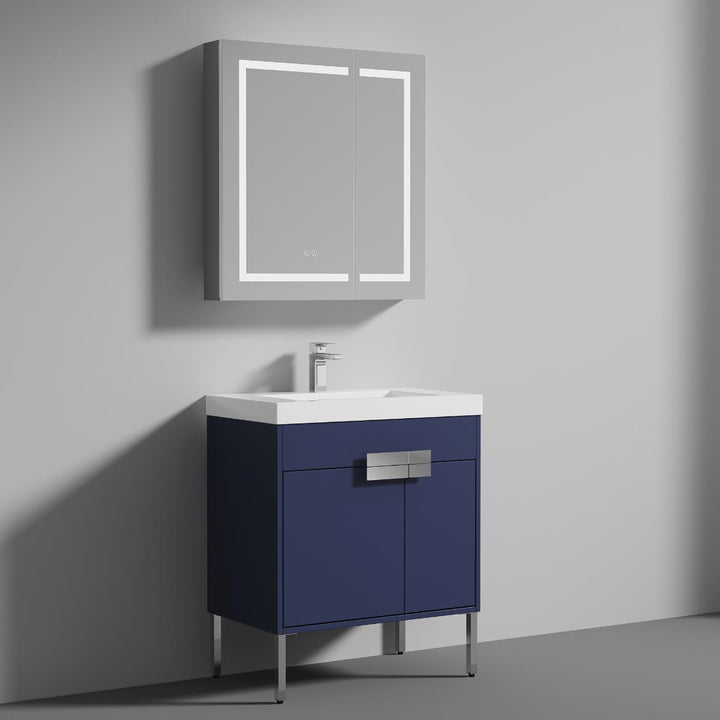 Bari Freestanding Single Sink Bathroom Vanity