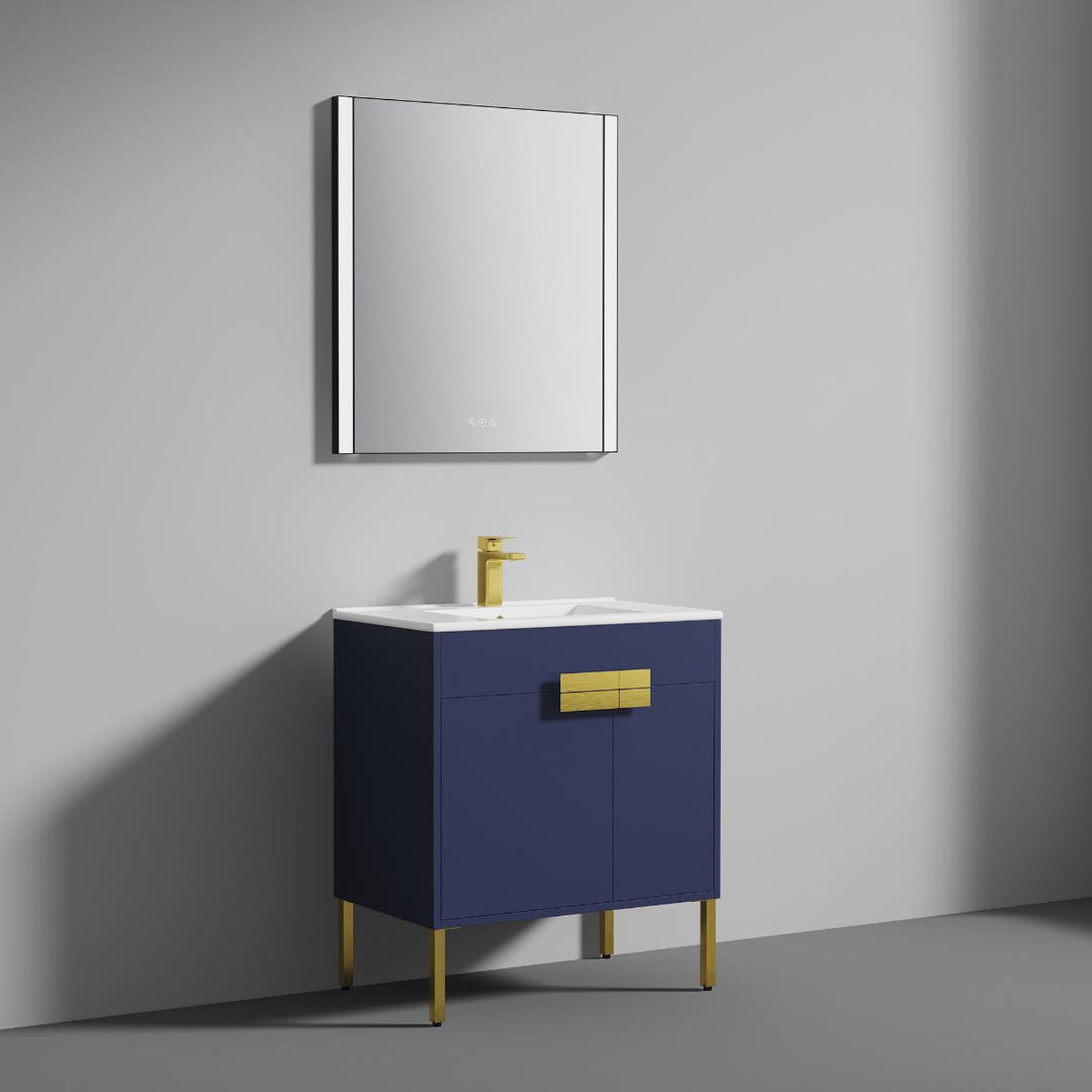 Bari Freestanding Single Sink Bathroom Vanity