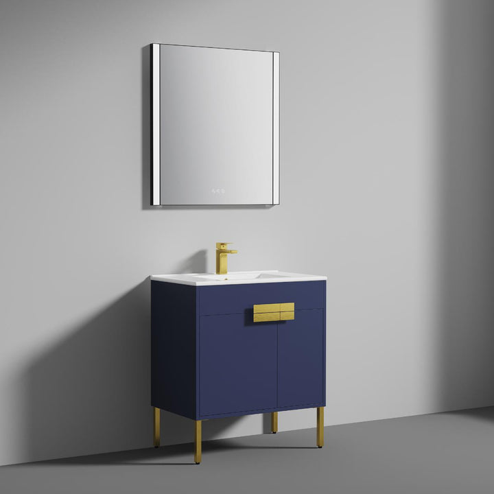 Bari Freestanding Single Sink Bathroom Vanity