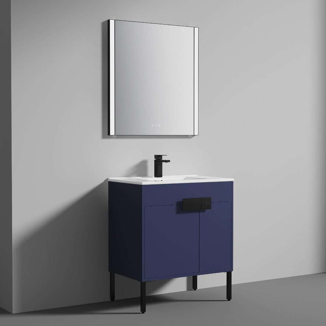 Bari Freestanding Single Sink Bathroom Vanity