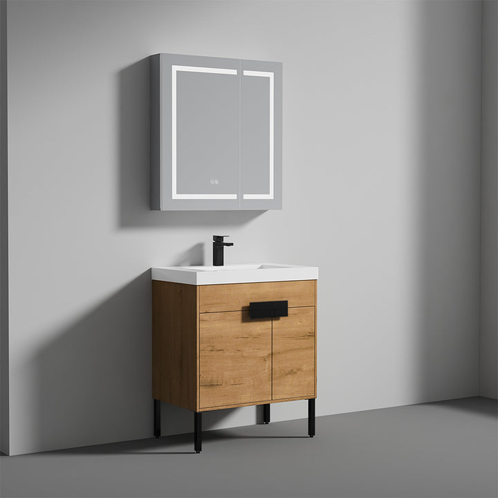 Bari Freestanding Single Sink Bathroom Vanity