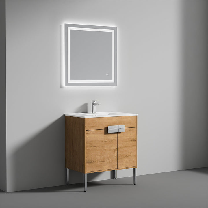 Bari Freestanding Single Sink Bathroom Vanity