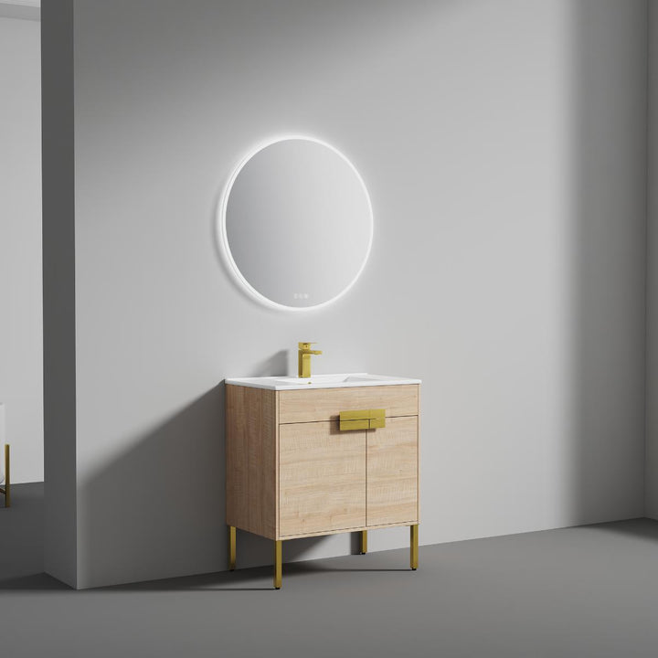 Bari Freestanding Single Sink Bathroom Vanity