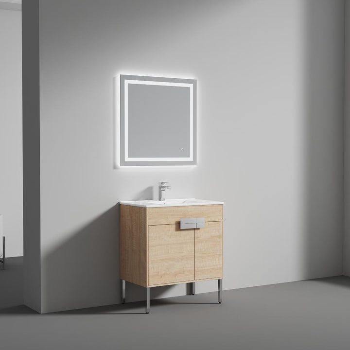 Bari Freestanding Single Sink Bathroom Vanity