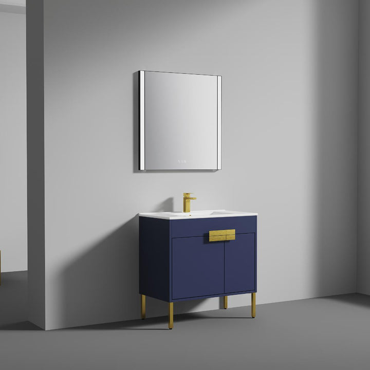 Bari Freestanding Single Sink Bathroom Vanity