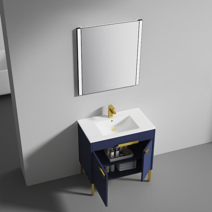 Bari Freestanding Single Sink Bathroom Vanity