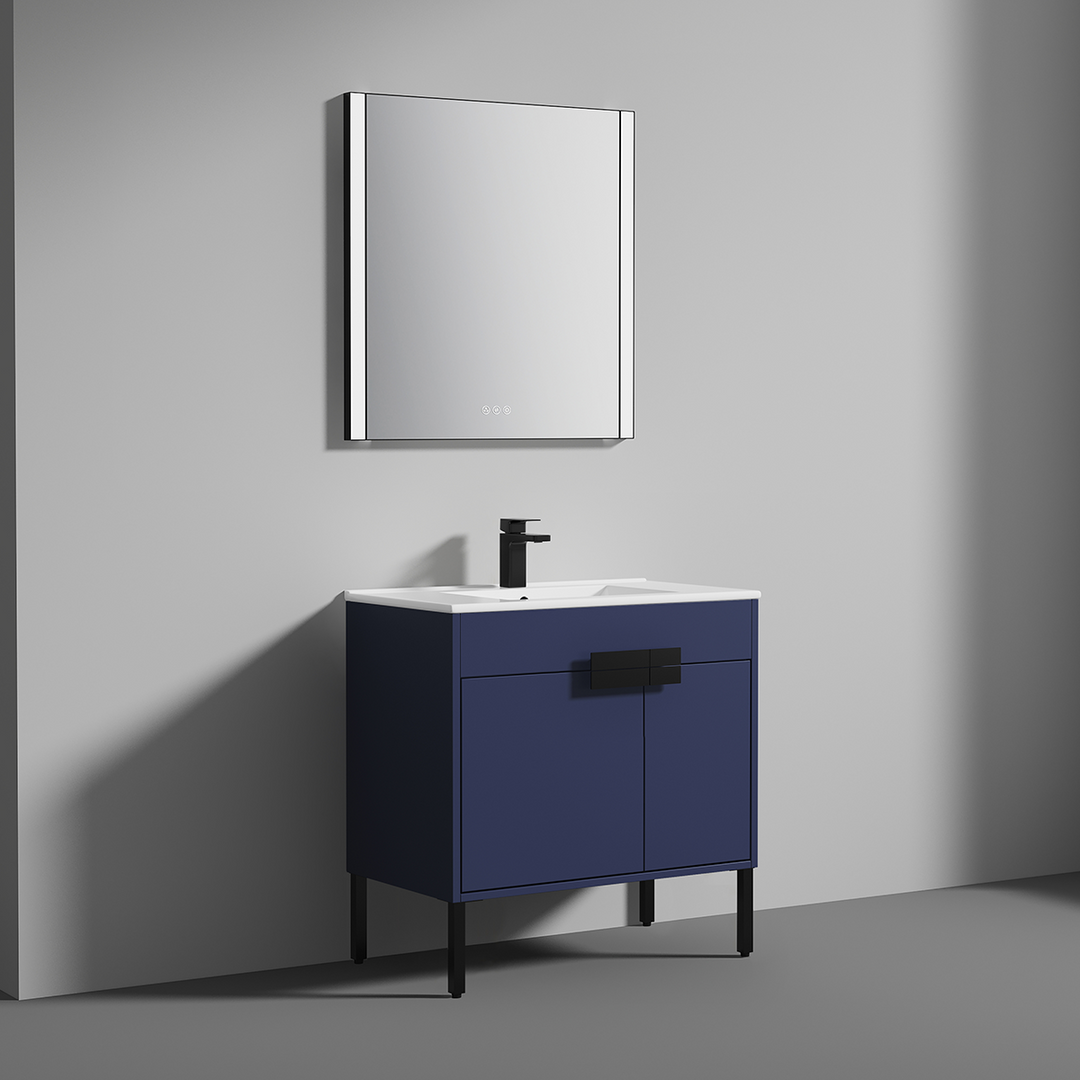 Bari Freestanding Single Sink Bathroom Vanity