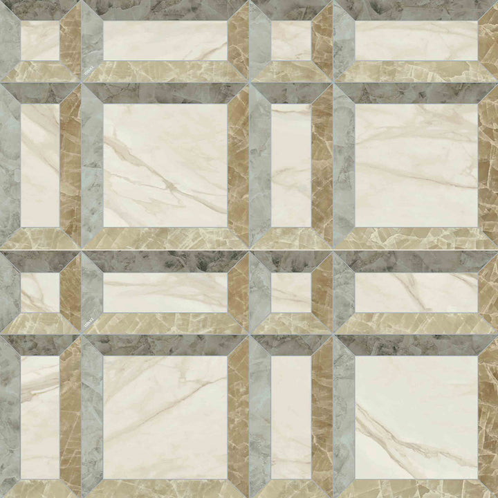Versace Tarsia Polished Porcelain Floor &amp; Wall Tile