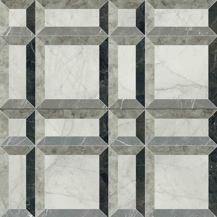 Versace Tarsia Polished Porcelain Floor &amp; Wall Tile