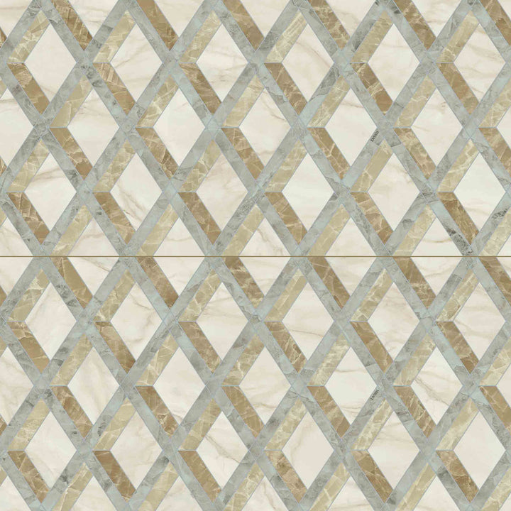 Versace Tarsia Polished Porcelain Floor &amp; Wall Tile