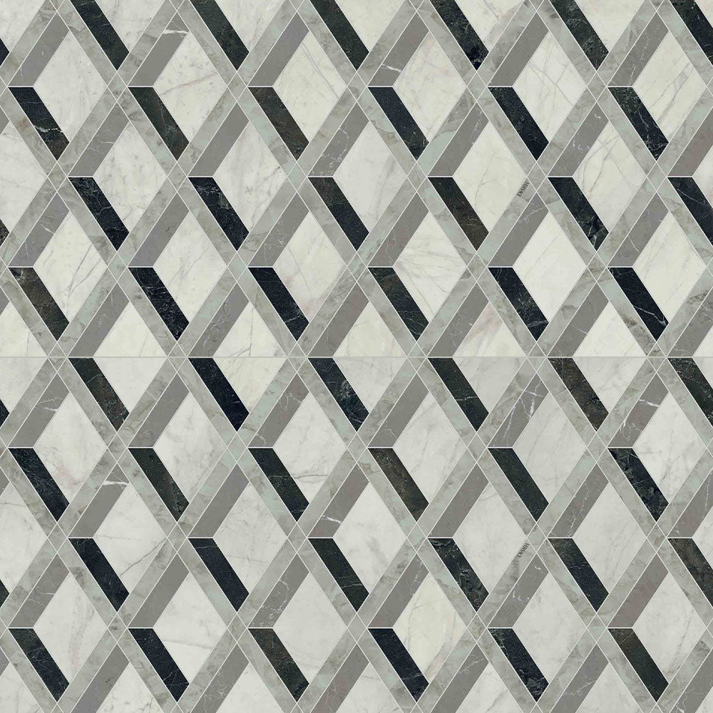 Versace Tarsia Polished Porcelain Floor &amp; Wall Tile