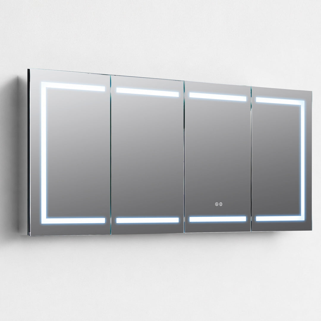 Canopus 60" Recessed or Surface-Mount LED Medicine Cabinet