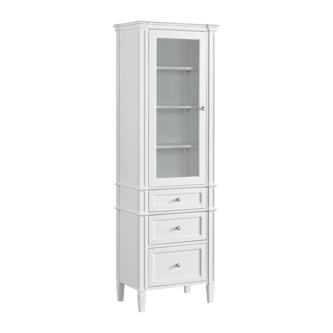 Brittany Linen Cabinet in Bright White