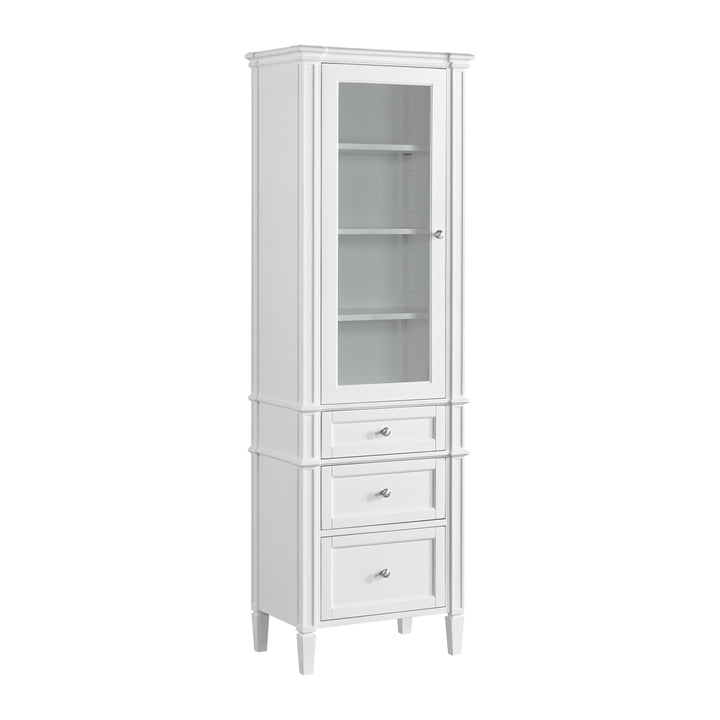 Brittany Linen Cabinet in Bright White