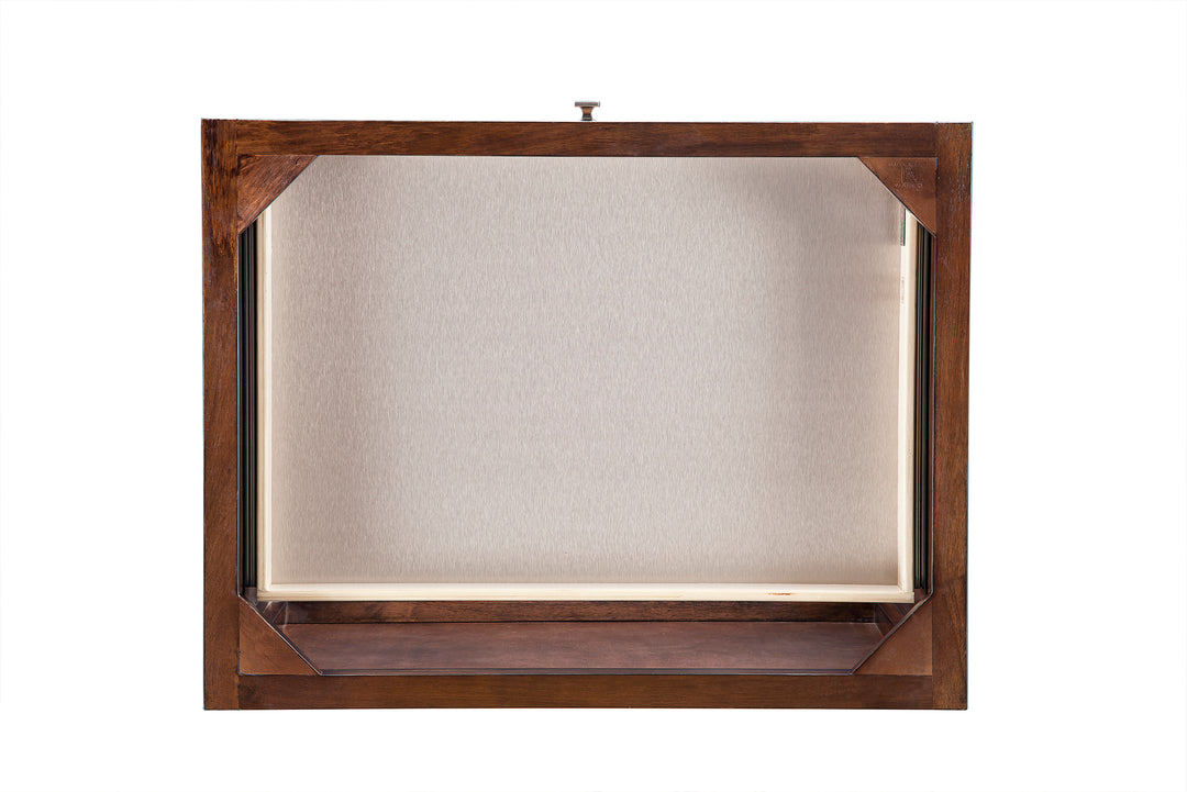 Athens 30" Makeup Countertop Unit in Mid Century Acacia