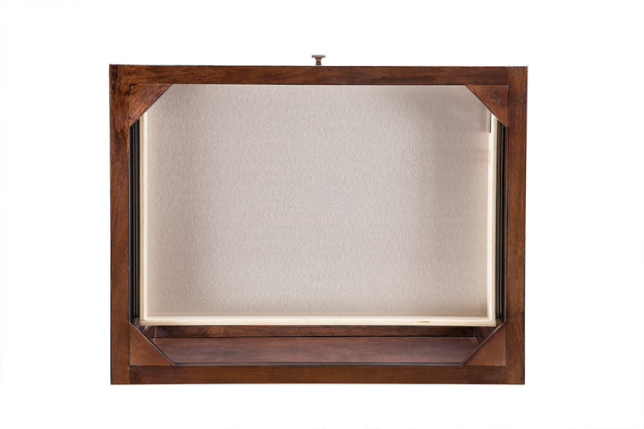 Athens 30" Makeup Countertop Unit in Mid Century Acacia
