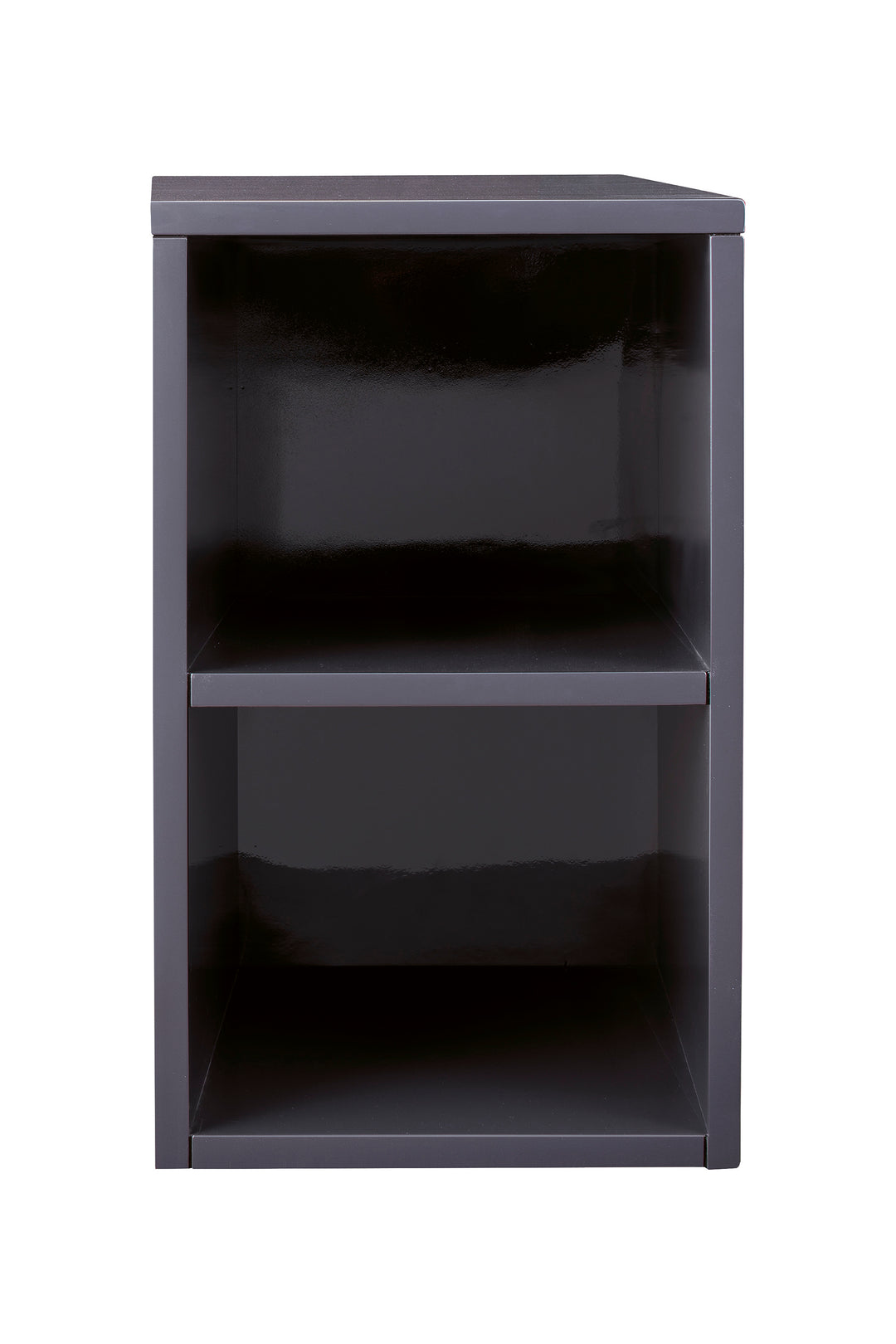 Milan 12" Short Storage Cabinet in Modern Grey Glossy | ANVE Kitchen & Bath