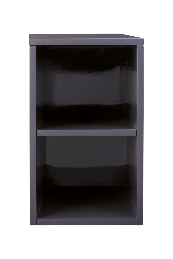 Milan 12" Short Storage Cabinet in Modern Grey Glossy | ANVE Kitchen &amp; Bath