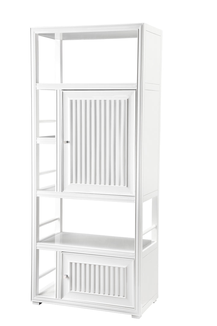 Athens 30" Double-Sided Linen Cabinet in Glossy White | ANVE Kitchen &amp; Bath
