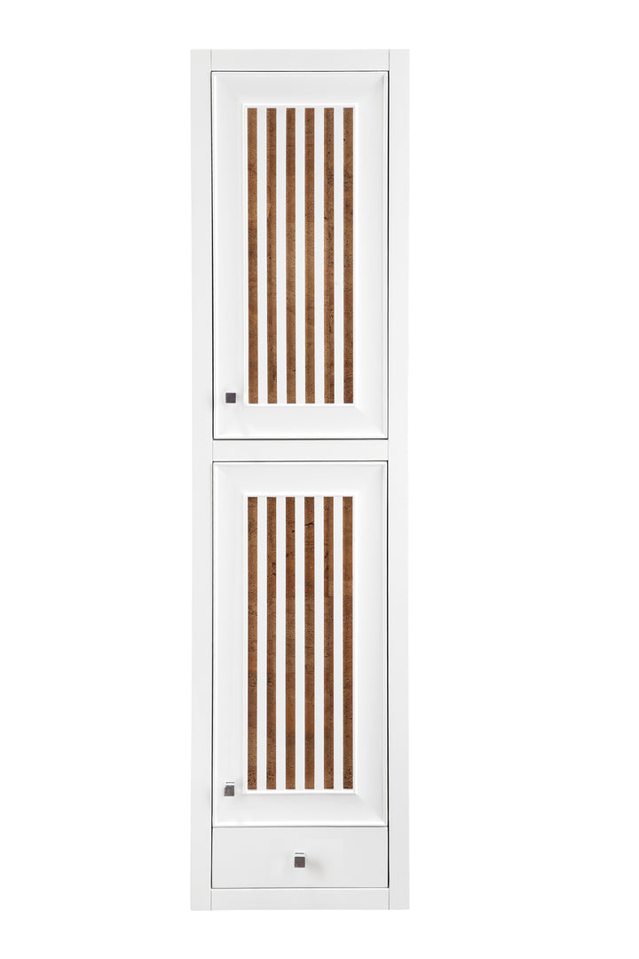 Athens 15" Right Tower Hutch in Glossy White