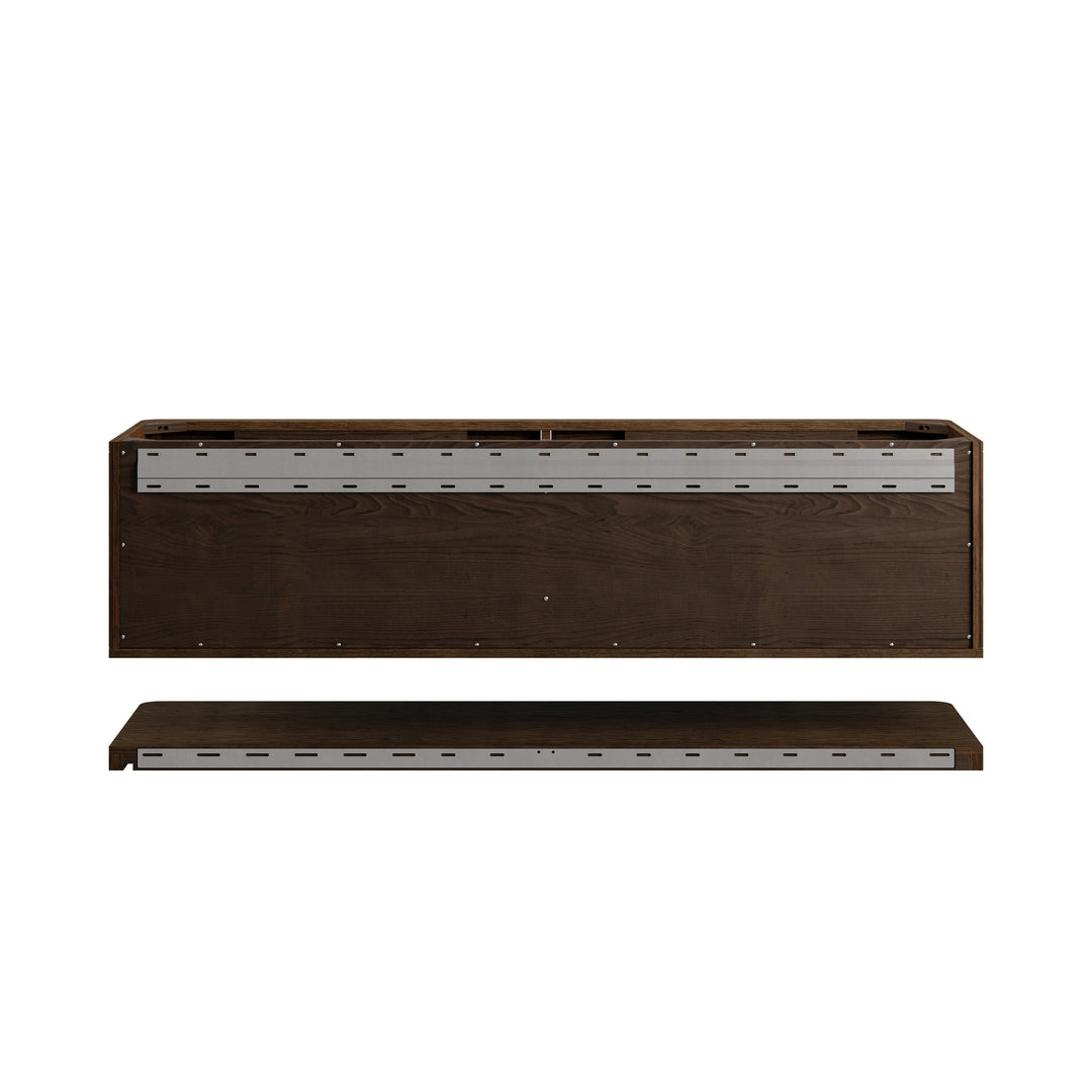 Allamari 72" Floating Double Vanity Cabinet in Sable