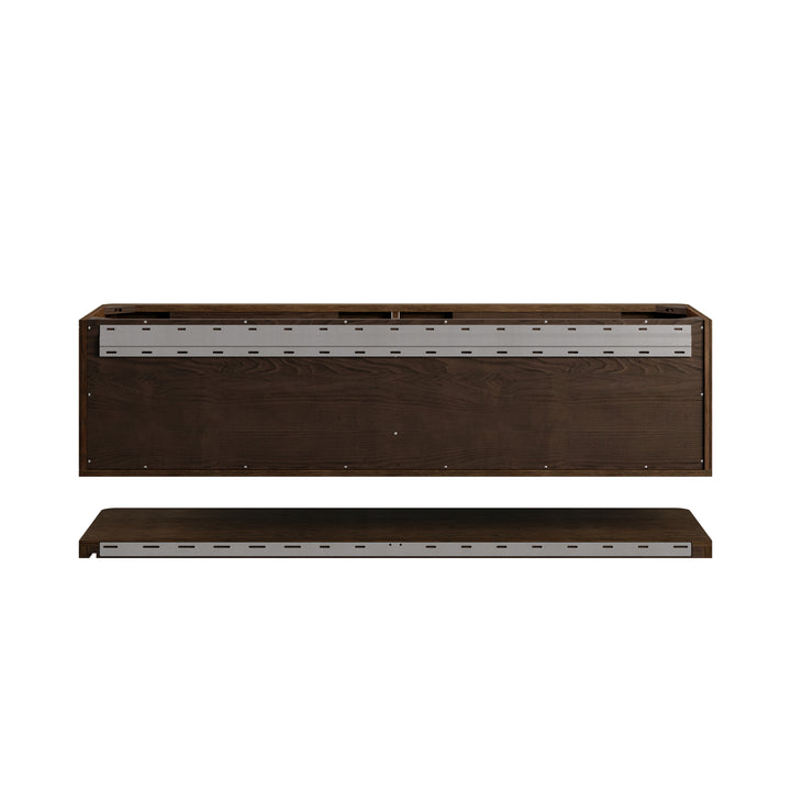 Allamari 72" Floating Double Vanity Cabinet in Sable