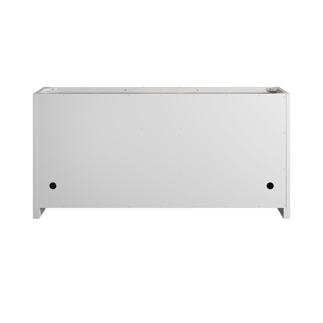 Bellshire 72" Double Sink Freestanding Vanity Cabinet in Bright White