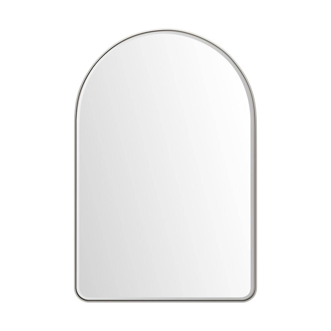 Rohe 24" x 36" Arched Bathroom Mirror, Satin Nickel | ANVE Kitchen & Bath