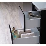 Monaco Modern 36″ Espresso Left Bathroom Vanity Set with Mirror, Wall Cabinet and Wood Legs