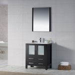 Sydney Modern 30″ Bathroom Vanity Set with Mirror Espresso