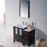 Sydney Modern 36″ Bathroom Vanity Set with Side Cabinet Espresso