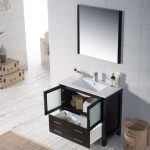 Sydney Modern 36″ Bathroom Vanity Set with Mirror Espresso