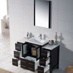 Sydney Modern 48″ Bathroom Vanity Set with Double Side Cabinets Espresso