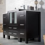 Sydney Modern 48″ Bathroom Vanity Set with Double Side Cabinets Espresso