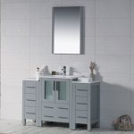 Sydney Modern 48″ Bathroom Vanity Set with Double Side Cabinets Metal Gray