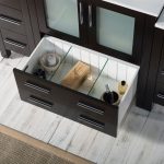 Sydney Modern 54″ Bathroom Vanity Set with Double Side Cabinets Espresso