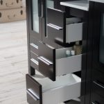 Sydney Modern 60″ Double Bathroom Vanity Set with Mirrors Espresso